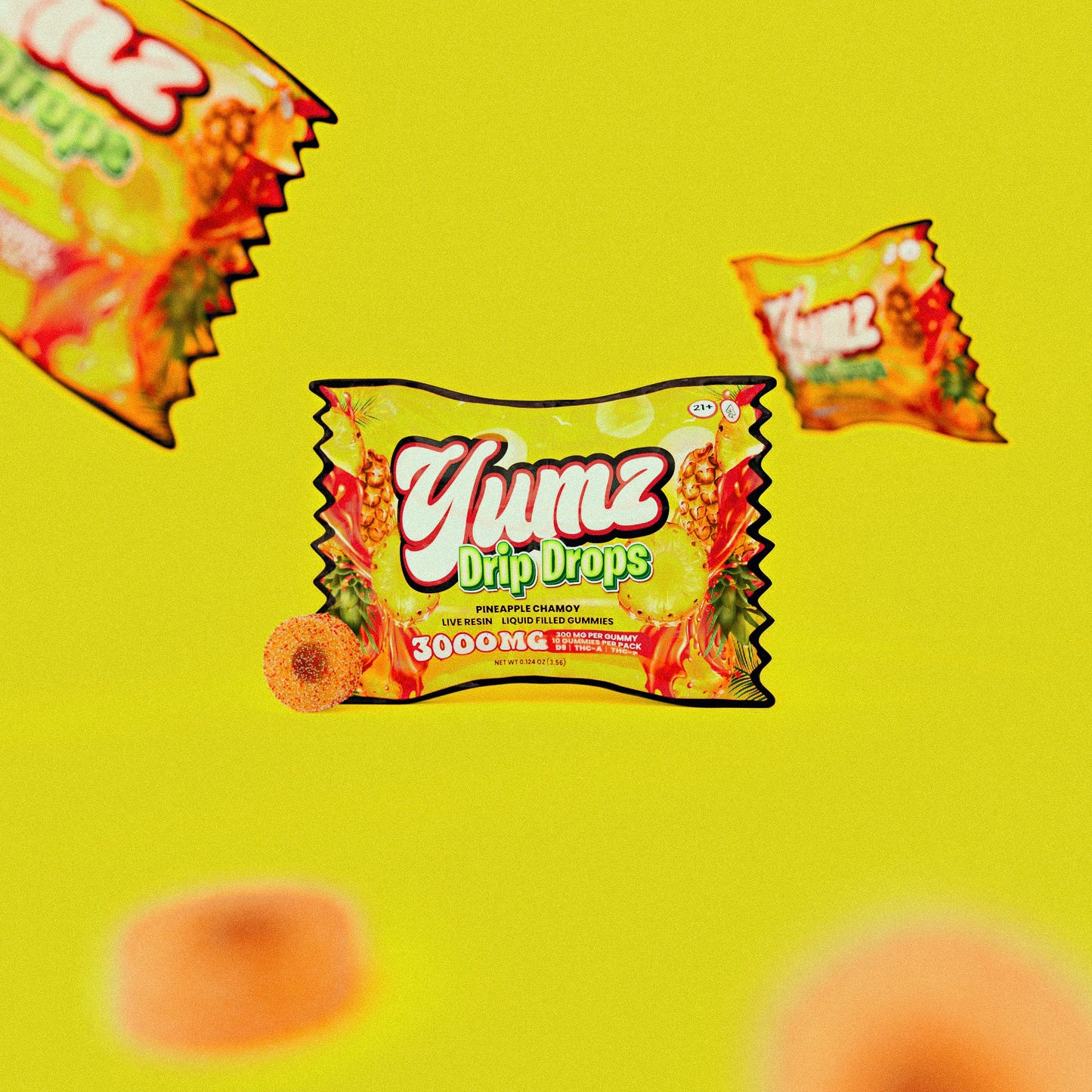 YUMZ DRIP DROPS ( NANO D8+THC-A+THC-P ) ( LIQUID FILLED THC GUMMIES ) 3000mg