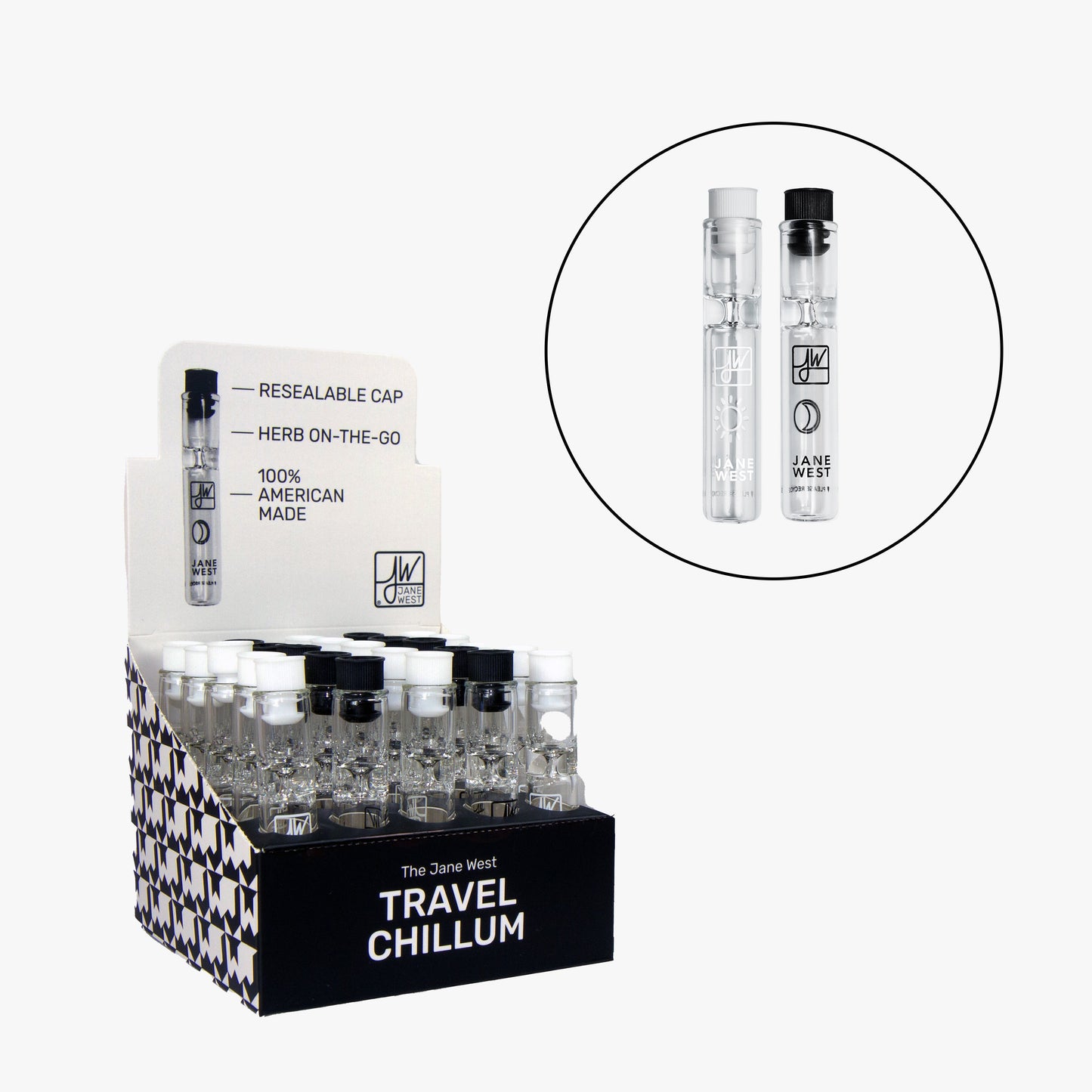 Jane West Travel Pipe - 25ct Display Pack