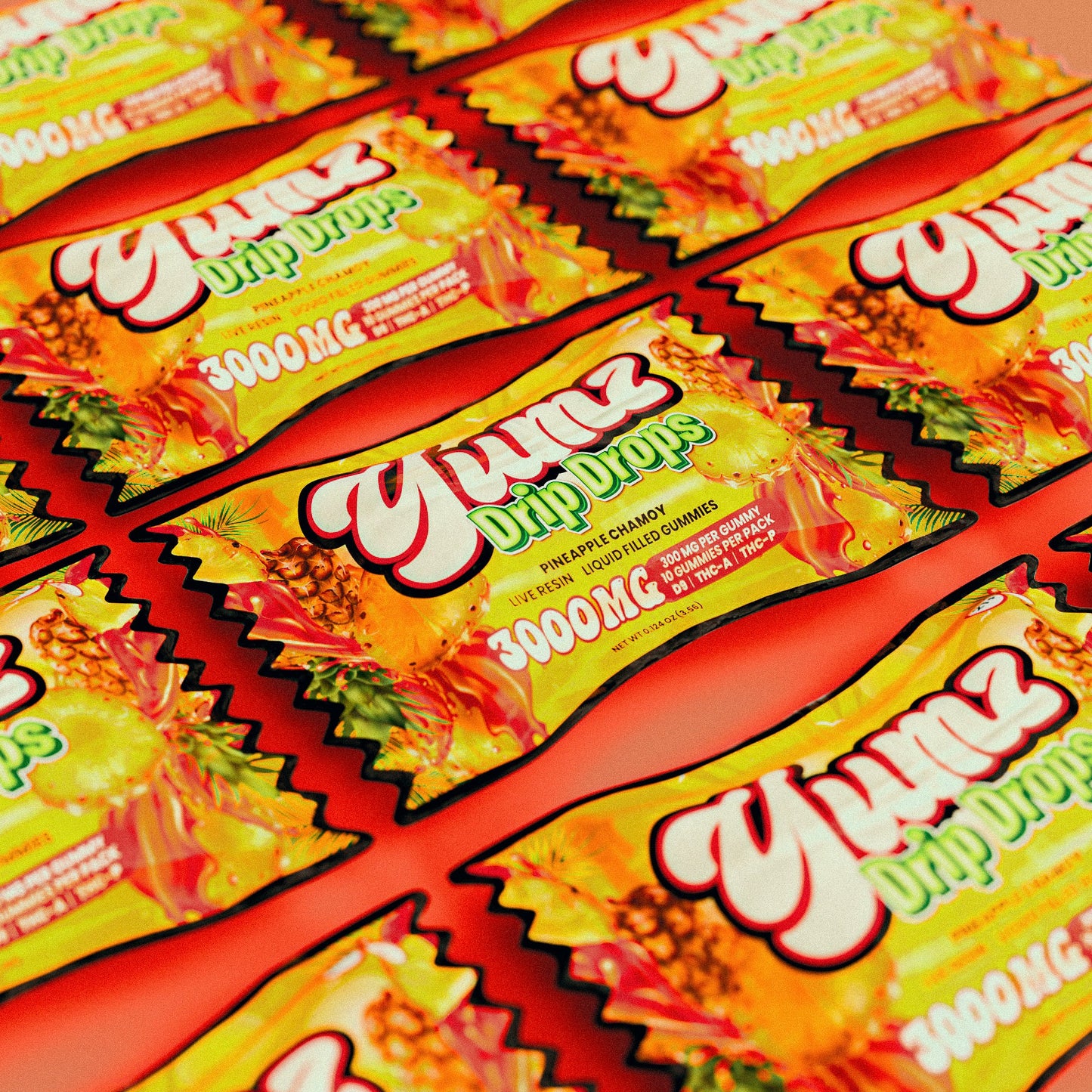 YUMZ DRIP DROPS ( NANO D8+THC-A+THC-P ) ( LIQUID FILLED THC GUMMIES ) 3000mg