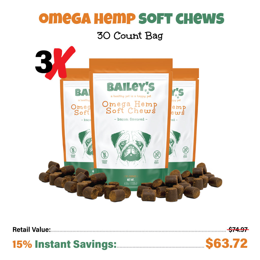 Bacon Flavored Omega Hemp CBD Soft Chews