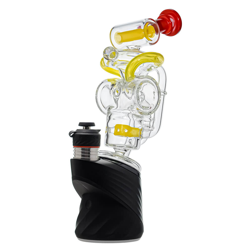 Premium Swiss Recycler Glass Attachment w/ Encased Opal for Puffco Peak OG & Pro | Calibear