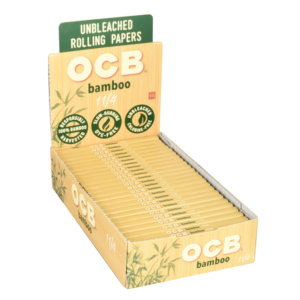 24PC DISP - OCB Bamboo Rolling Papers - 50pk / 1 1/4"