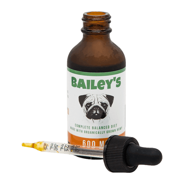 Bailey's CBD Oil For Dogs | 600MG 60ML Large Size Bottle (Best Value!)