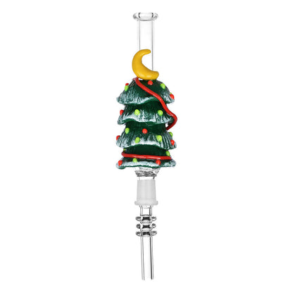 Christmas Tree Vapor Vessel w/ Quartz Tip - 7" / 10mm F