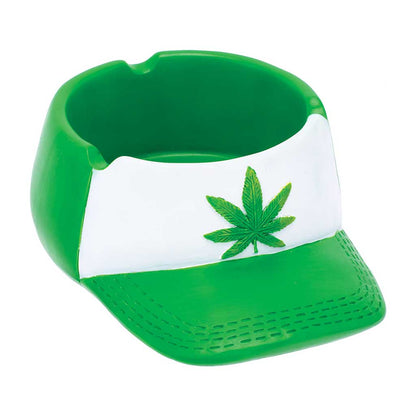 Green Leaf Snapback Hat Ashtray