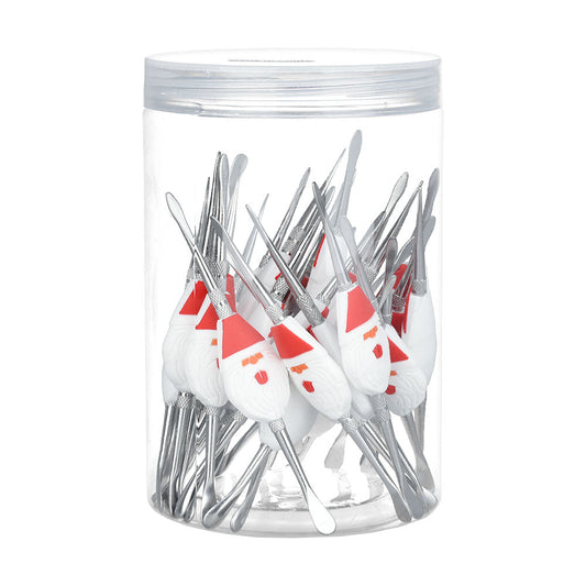 Santa Claus Stainless Steel Dab Tool - 4.5" 30PC TUB