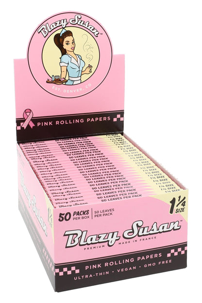 Blazy Susan Rolling Papers – 1¼ Size – 50-Count Display