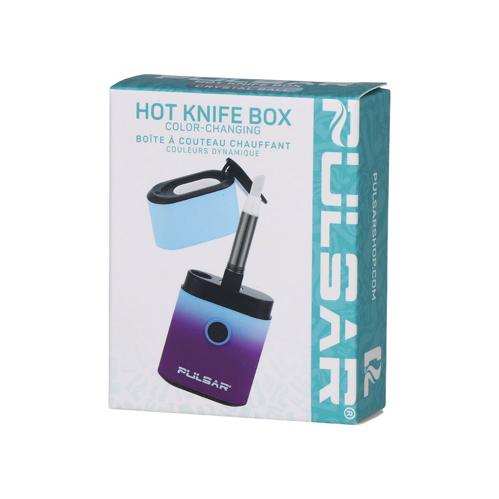 Pulsar Hot Knife Box 2-in-1 Electric Loading Tool & Dab Container | Black | 650mAh | 8pc Display