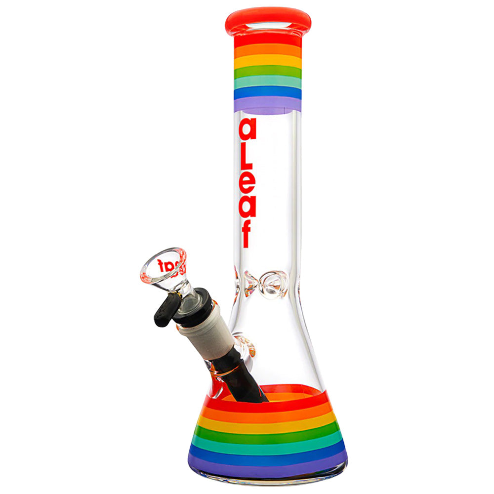 aLeaf Pride Beaker Water Pipe Rainbow | 10" | 14mm F