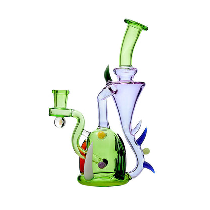Calibear Monster Alien 8" Incycler Dab Rig w/ Encased Opal