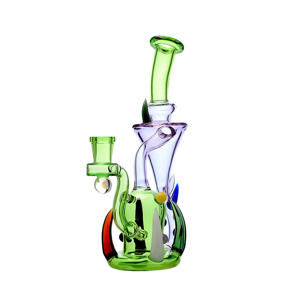 Calibear Monster Alien 8" Incycler Dab Rig w/ Encased Opal