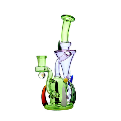 Calibear Monster Alien 8" Incycler Dab Rig w/ Encased Opal
