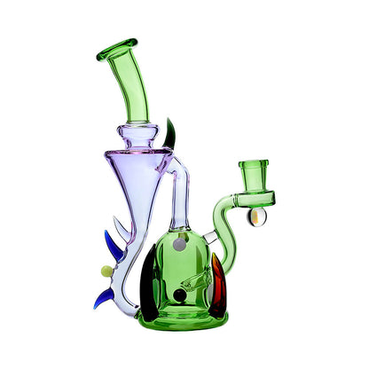 Calibear Monster Alien 8" Incycler Dab Rig w/ Encased Opal