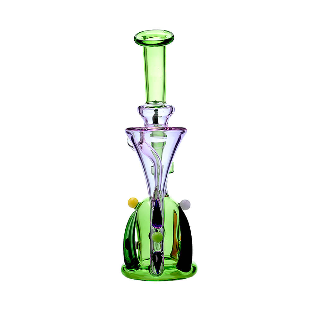 Calibear Monster Alien 8" Incycler Dab Rig w/ Encased Opal