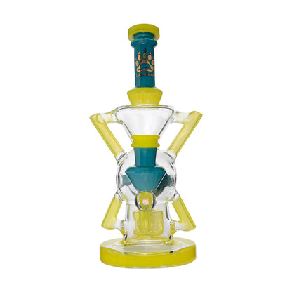 Calibear Premium EXO 8" Recycler w/ Encased Opal & Seed of Life Perc