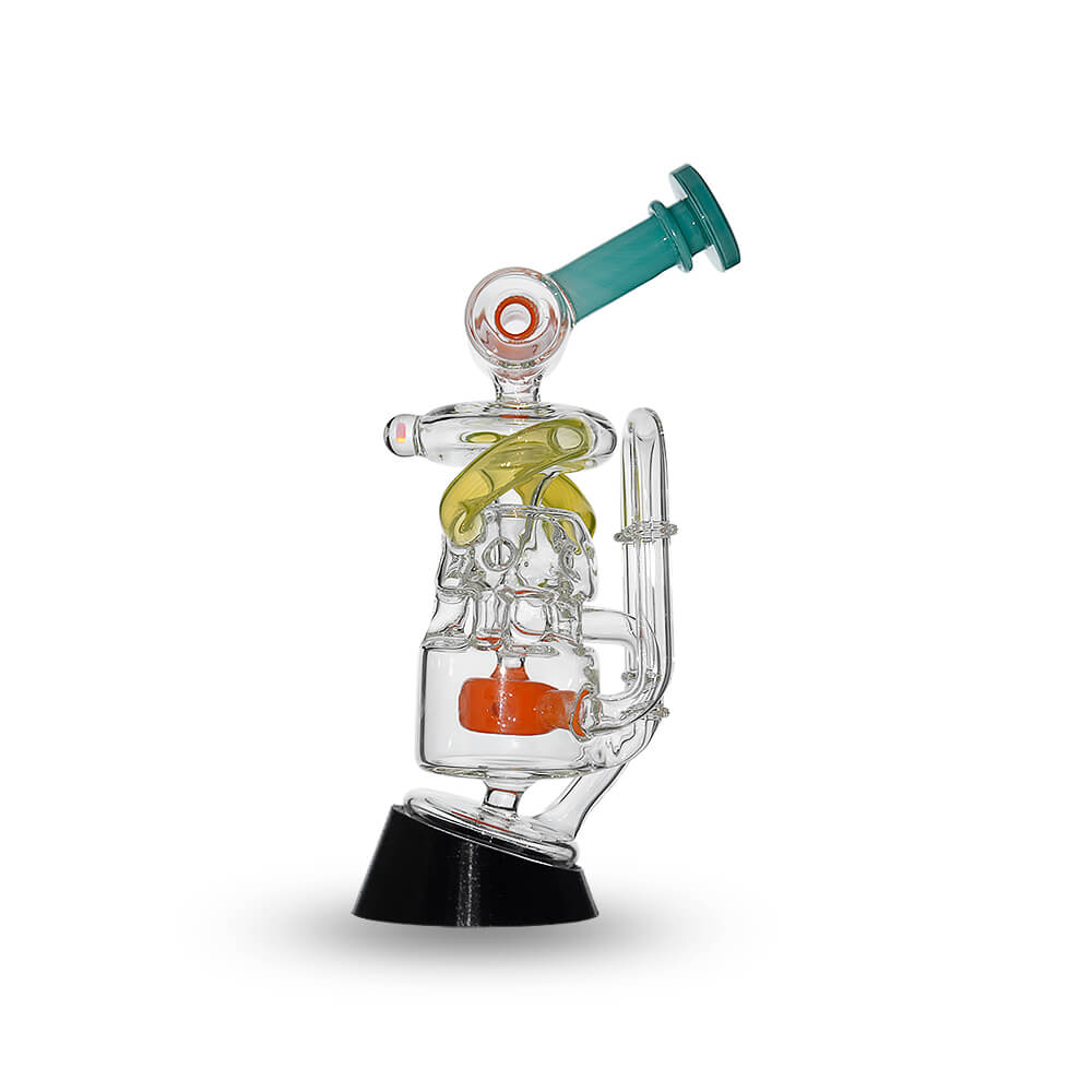 Multi Chamber Recycler Glass Attachment for Puffco Peak OG & Pro | Calibear
