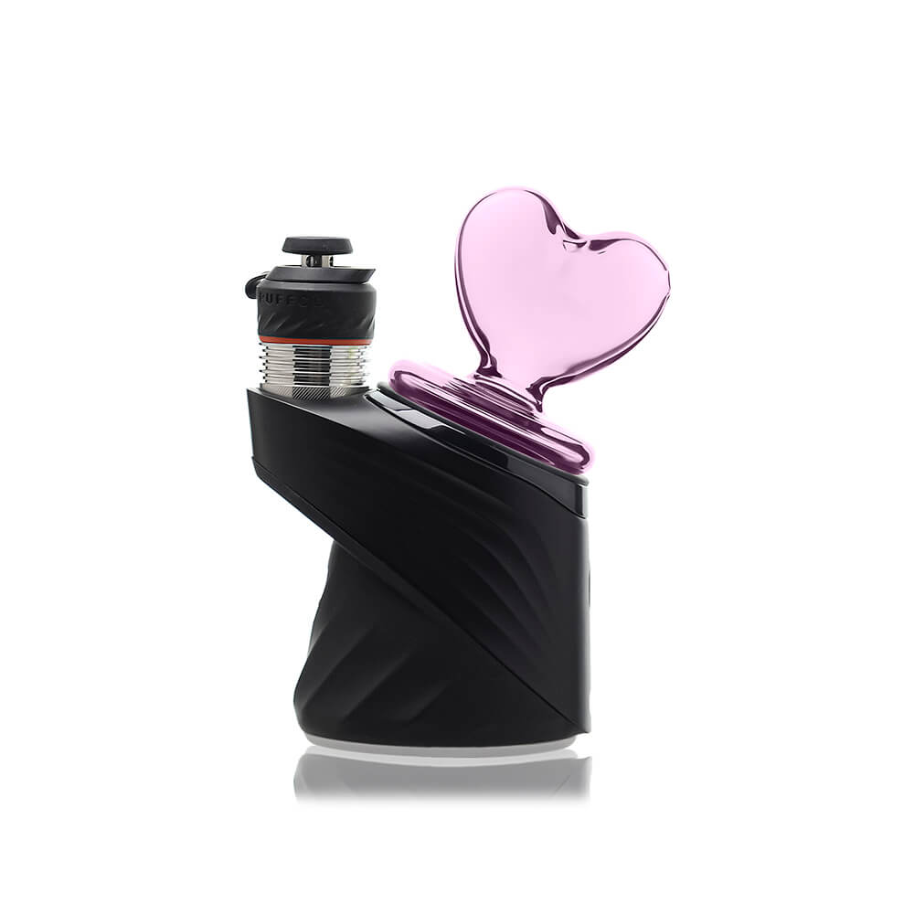 Pink Heart Dry Puffco Peak Glass Attachment | Calibear