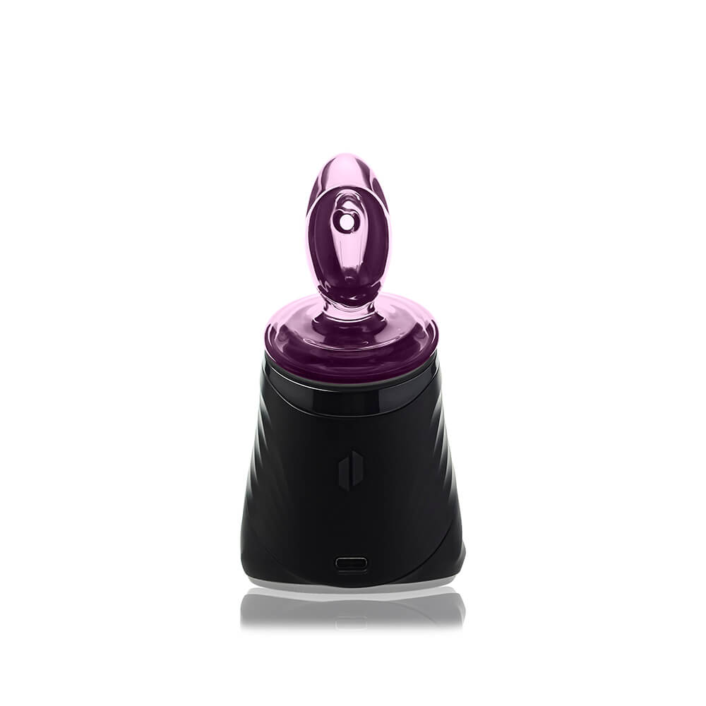 Pink Heart Dry Puffco Peak Glass Attachment | Calibear