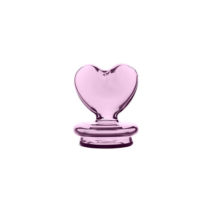 Pink Heart Dry Puffco Peak Glass Attachment | Calibear