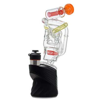 Premium Swiss Straight Fab Recycler Glass Attachment w/ Encased Opal for Puffco Peak OG & Pro | Calibear
