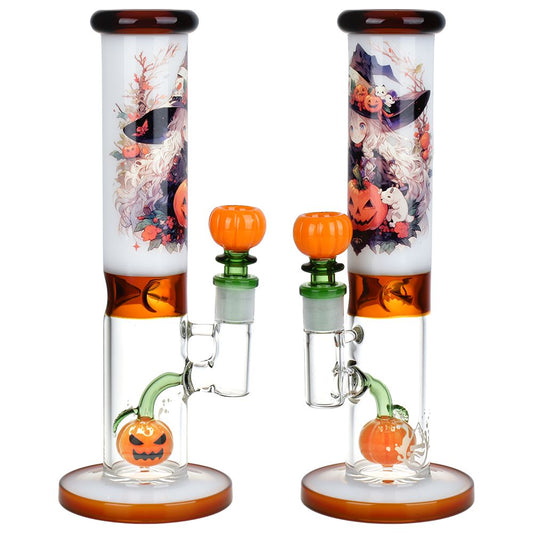 Pulsar Anime Halloween Straight Tube Water Pipe - 9.75" / 14mm F