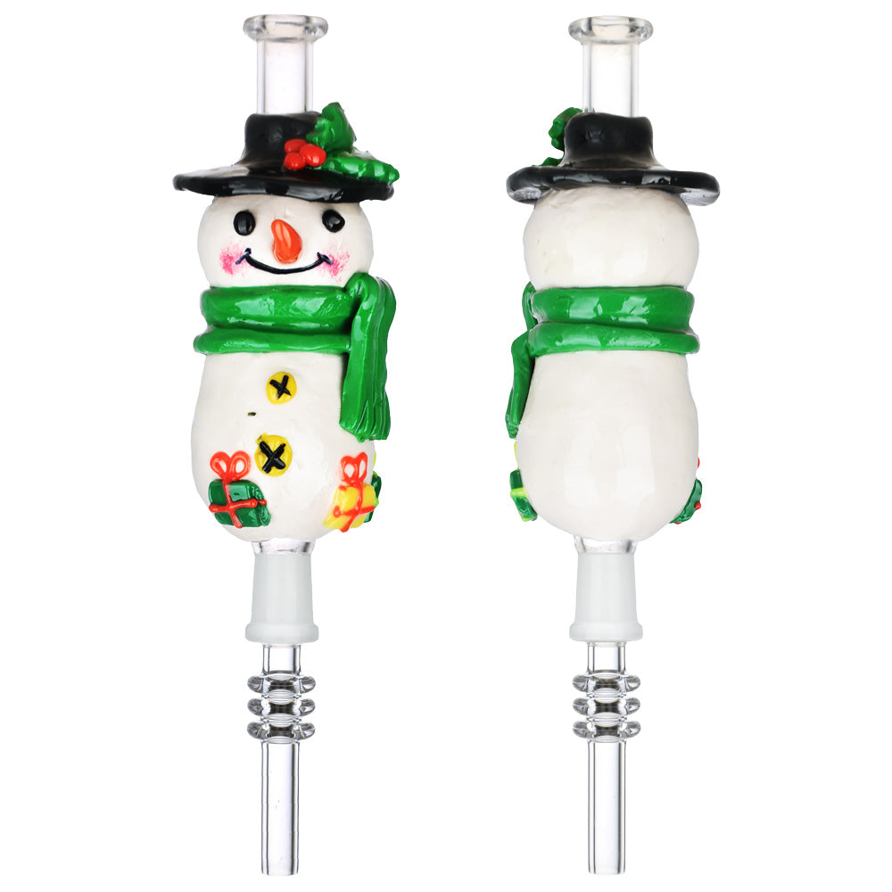 Snowman Vapor Vessel w/ Quartz Tip - 7" / 10mm F