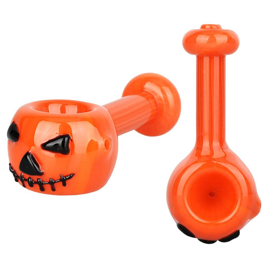 Pumpkin Head Spoon Pipe 4"