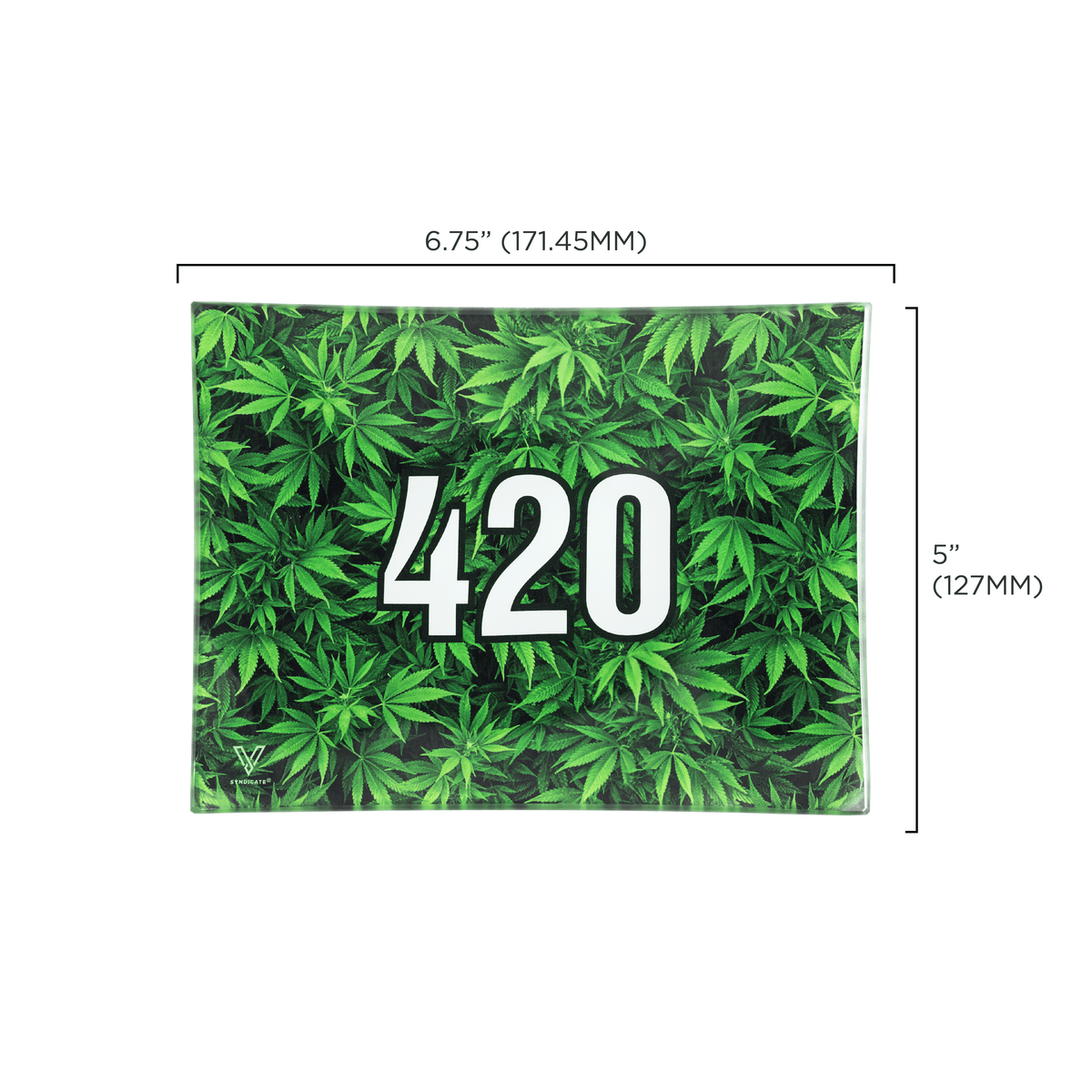420 Green Glass Rollin'  Tray